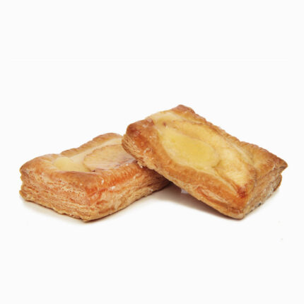 Tarta de Manzana sin azúcar de Hojaldre con crema pastelera con edulcorante y gajos de manzana pintado con brillo